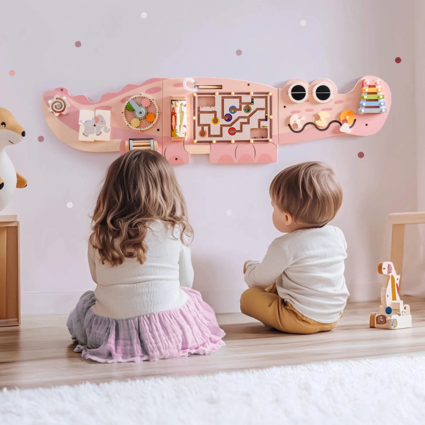 Met de CrocoPlay Wandbord heb je plezier & leren in één