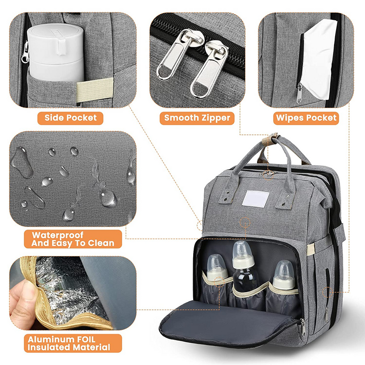 ComfyCarry (waterdichte) Luiertas met Verschoonstation en USB poort