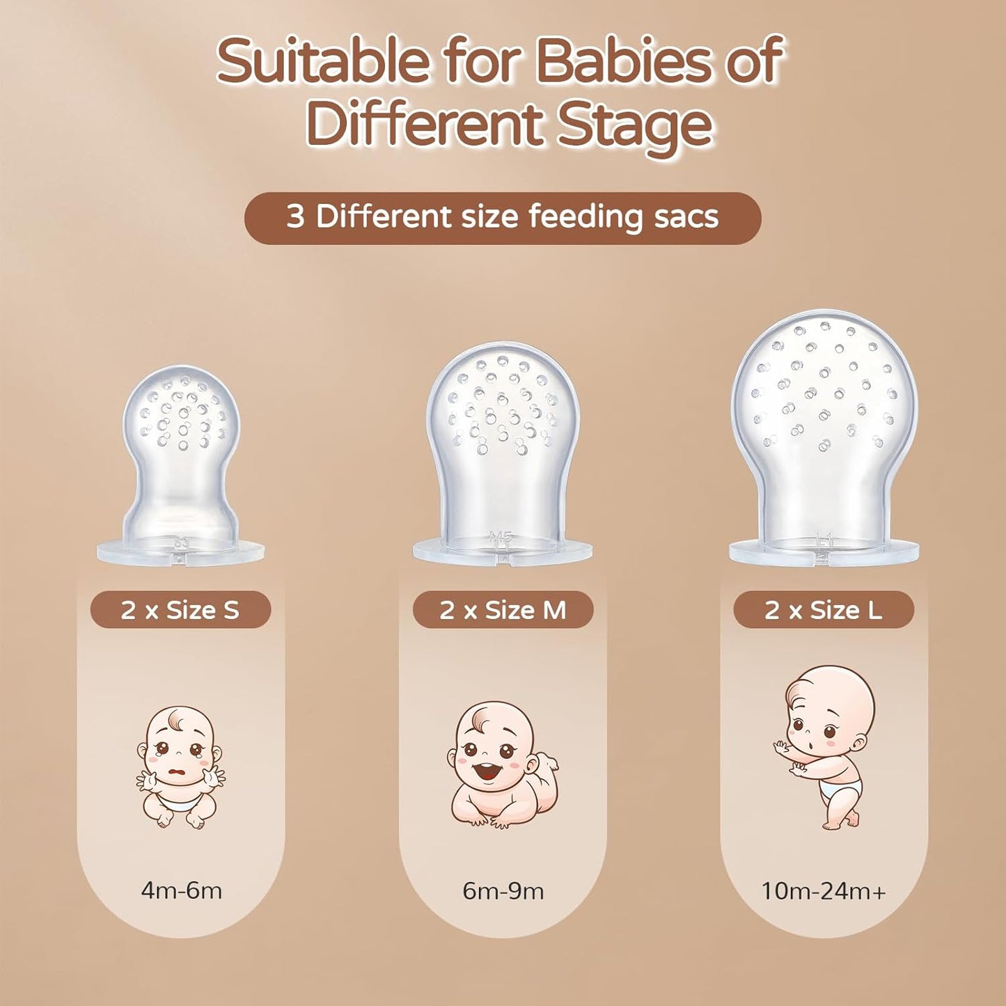TinyBites 2-in-1 Baby Fruit Feeder & Teether Set maakt veilig snacken en tandenrijpen makkelijk