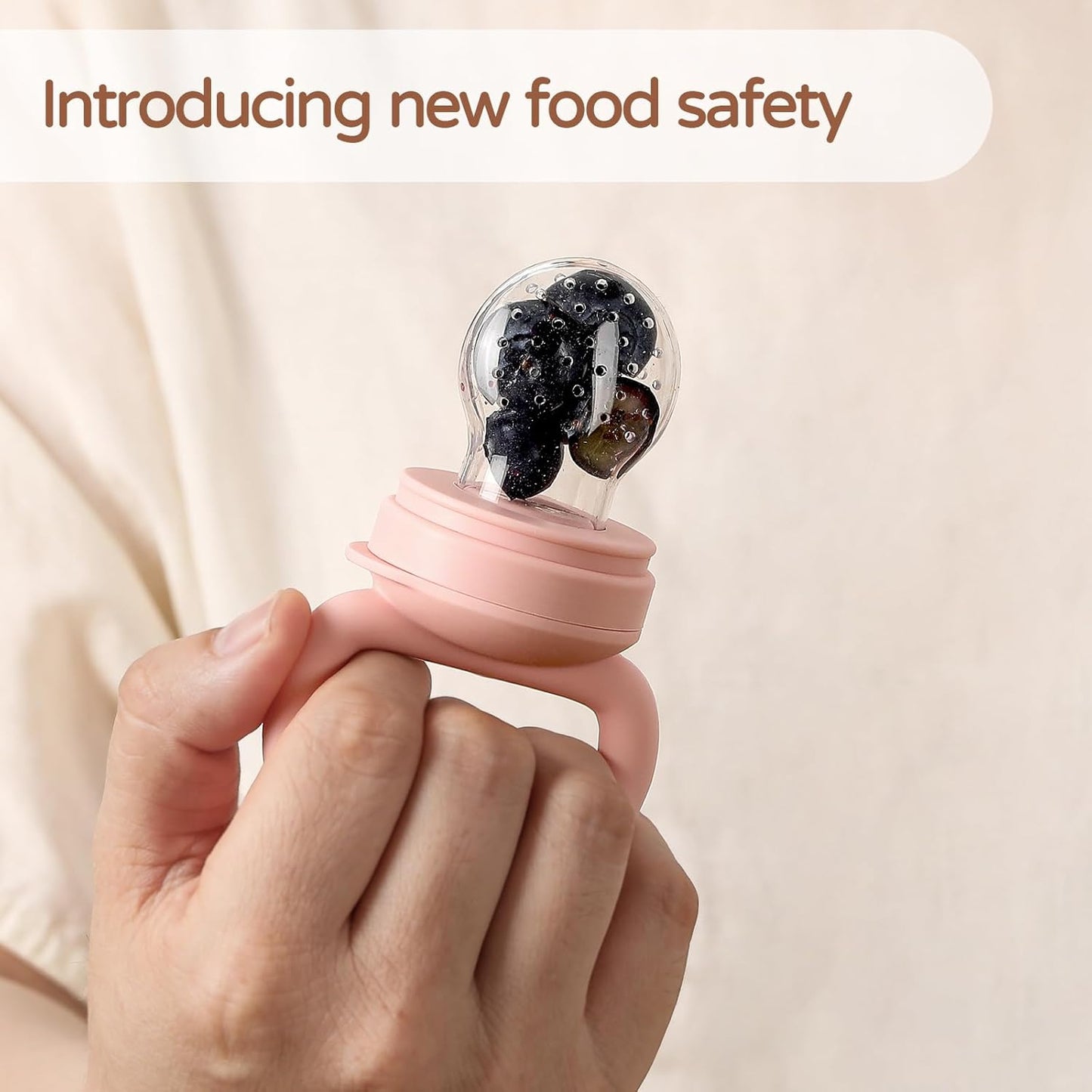 TinyBites 2-in-1 Baby Fruit Feeder & Teether Set maakt veilig snacken en tandenrijpen makkelijk
