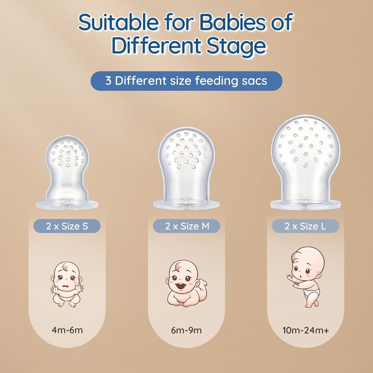 TinyBites 2-in-1 Baby Fruit Feeder & Teether Set maakt veilig snacken en tandenrijpen makkelijk