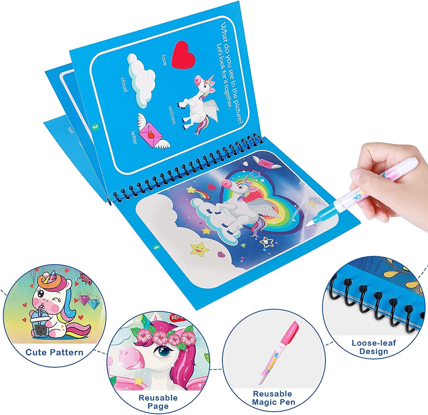 AquaWonder magisch water kleurboek laat je kind spelenderwijs kleuren ontdekken en creatief worden