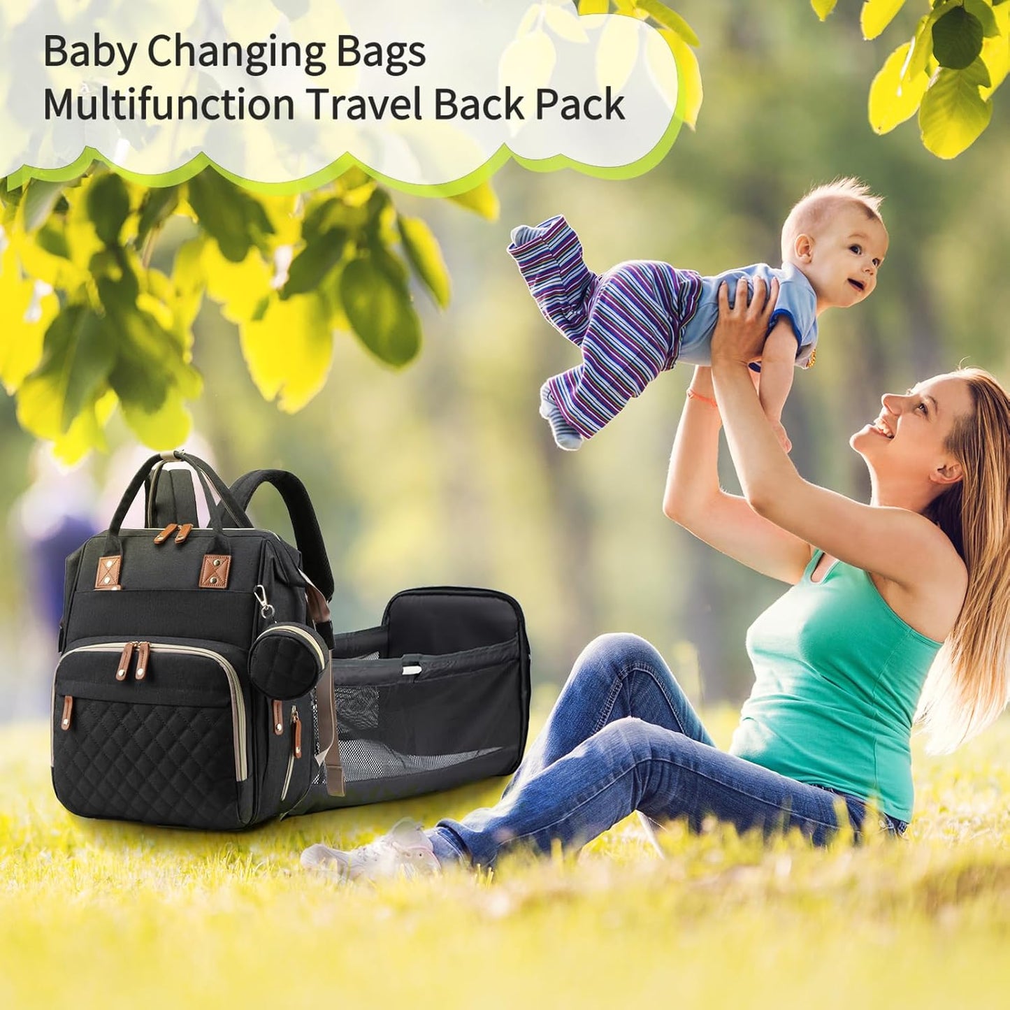 ComfyCarry (waterdichte) Luiertas met Verschoonstation en USB poort