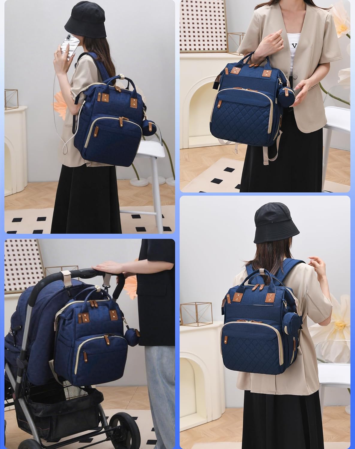 ComfyCarry (waterdichte) Luiertas met Verschoonstation en USB poort
