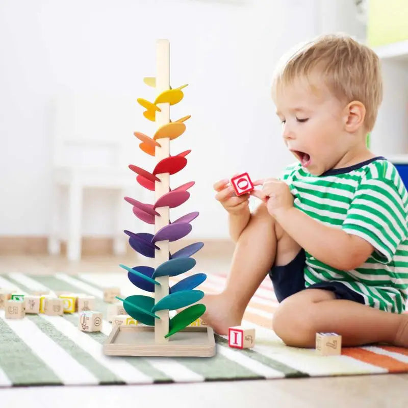 ColorMaze houten regenboogboom ontdek en leer kleuren spelenderwijs