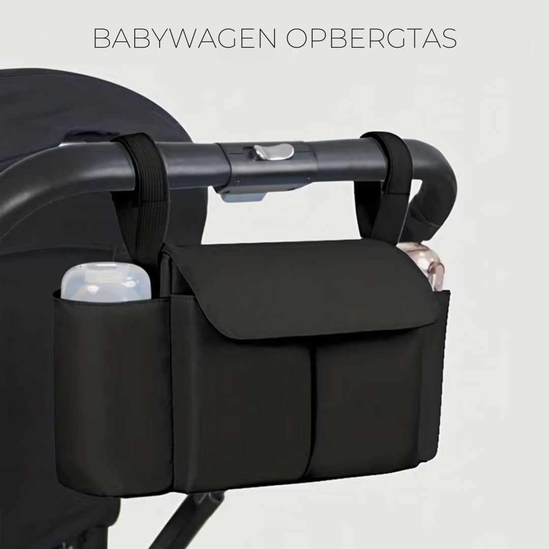 De StrollEase Kinderwagen Organizer houdt al je babyspullen overzichtelijk en binnen handbereik