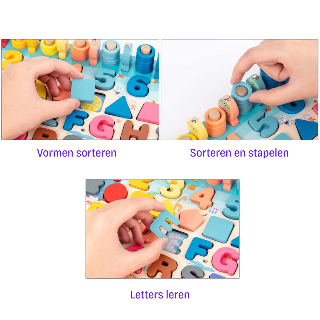 Stimuleer spelenderwijs de hersenontwikkeling met het Learn Board Montessori speelbord