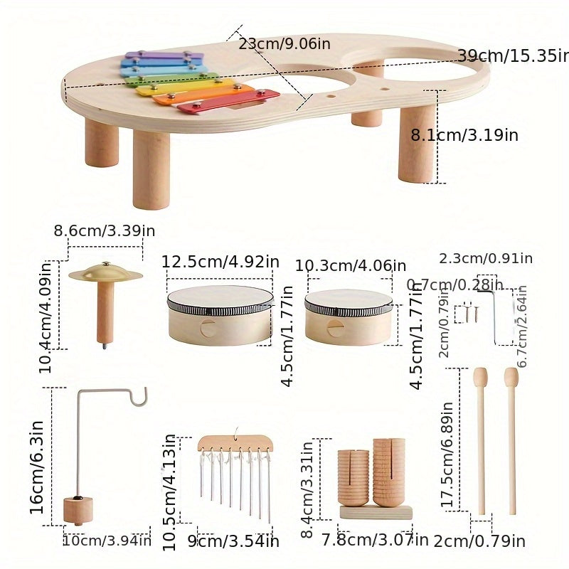 Ontwikkel creativiteit en ritme met de Rhythm & Play Montessori Muziektafel