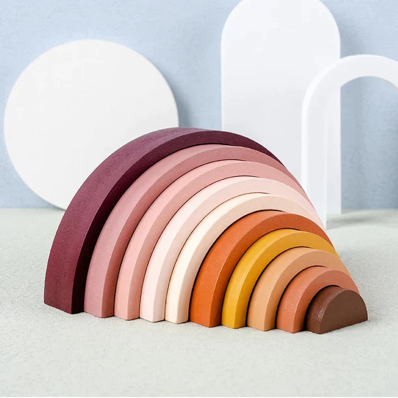 RainbowPlay houten regenboogbstimuleren ogen creativiteit en laten kinderen kleuren ontdekken