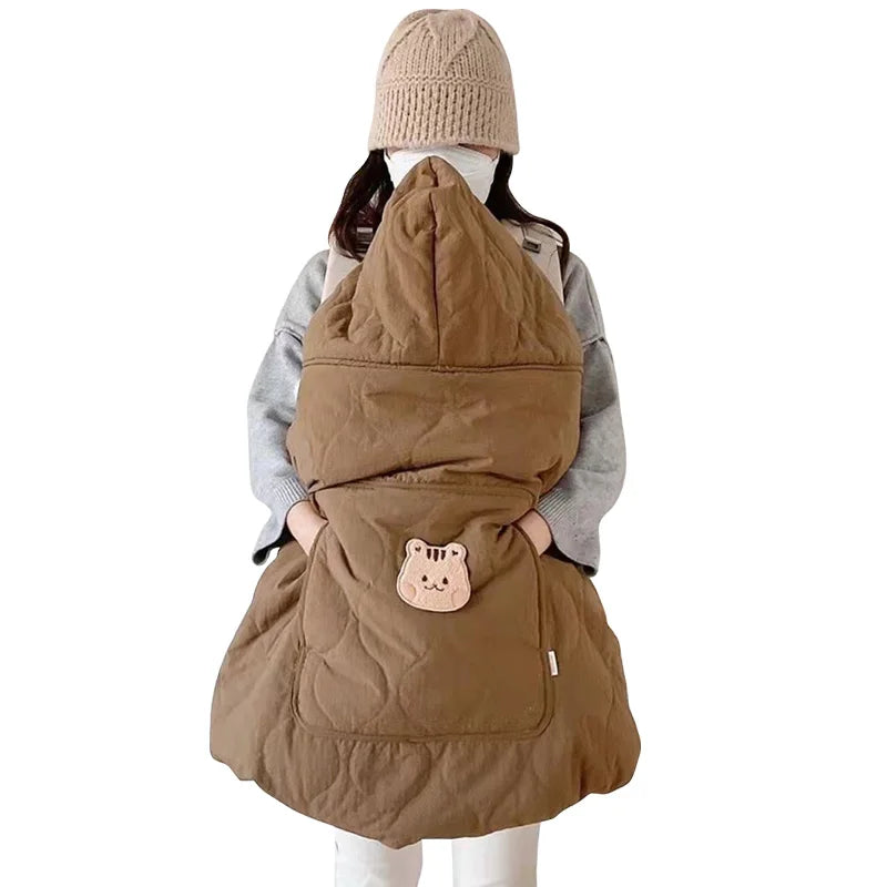 BearHug Autumn Winter Baby Deken houdt je baby warm en knus in de draagzak