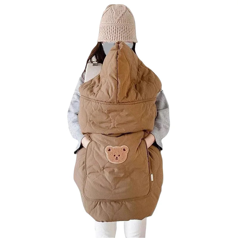 BearHug Autumn Winter Baby Deken houdt je baby warm en knus in de draagzak