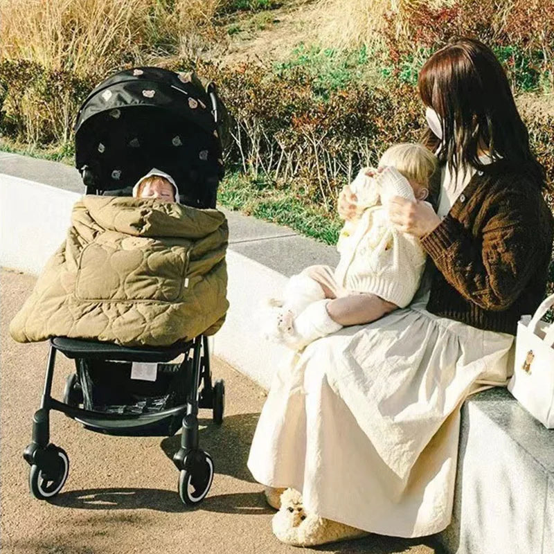 BearHug Autumn Winter Baby Deken houdt je baby warm en knus in de draagzak
