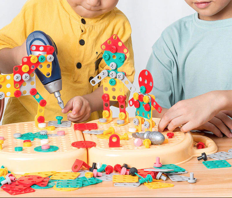 HandyKids Montessori gereedschapskoffer laat je kind veilig ontdekken bouwen en leren