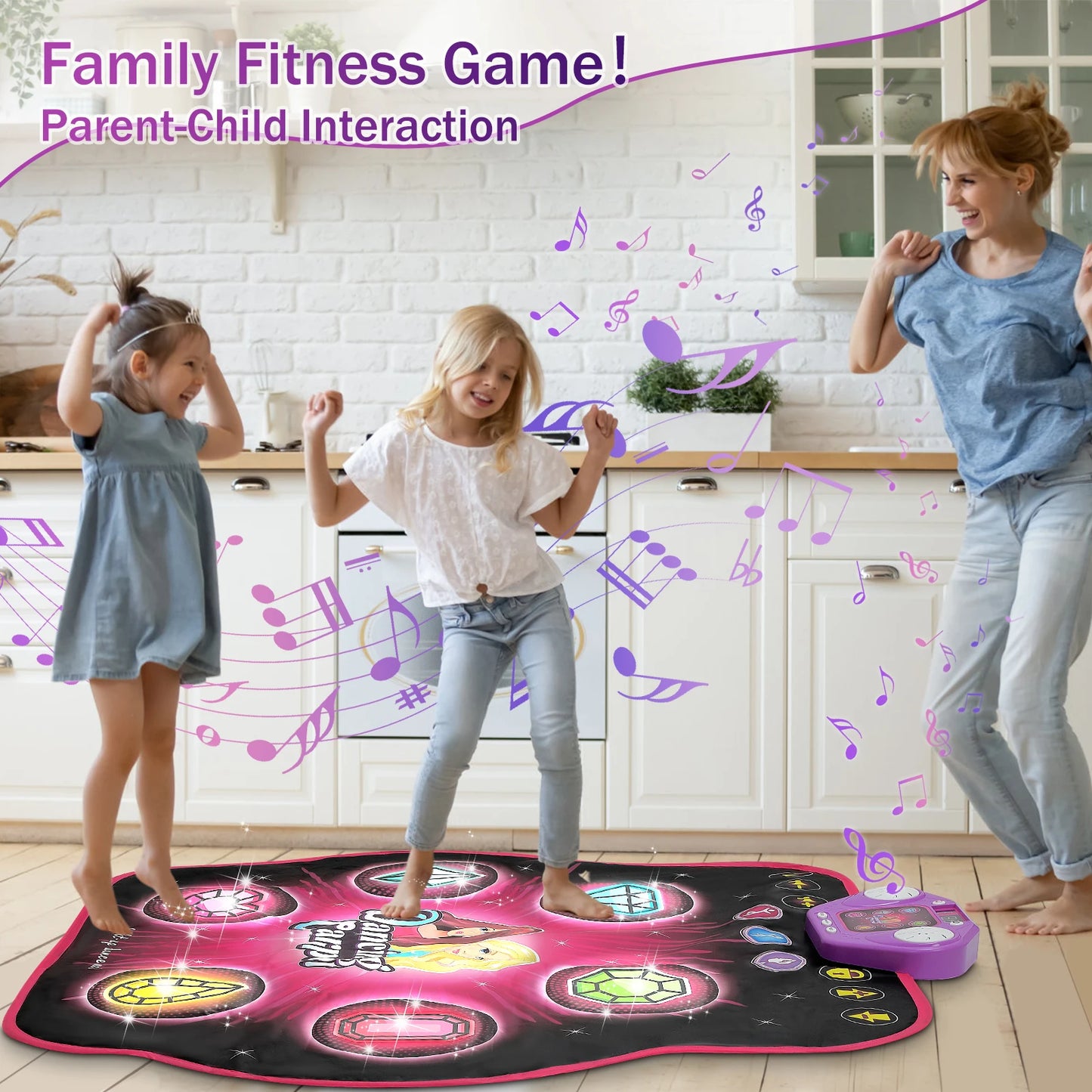 Laat je kind dansen, bewegen en plezier beleven met de DanceStar Galaxy Interactieve Light-Up Dansmat