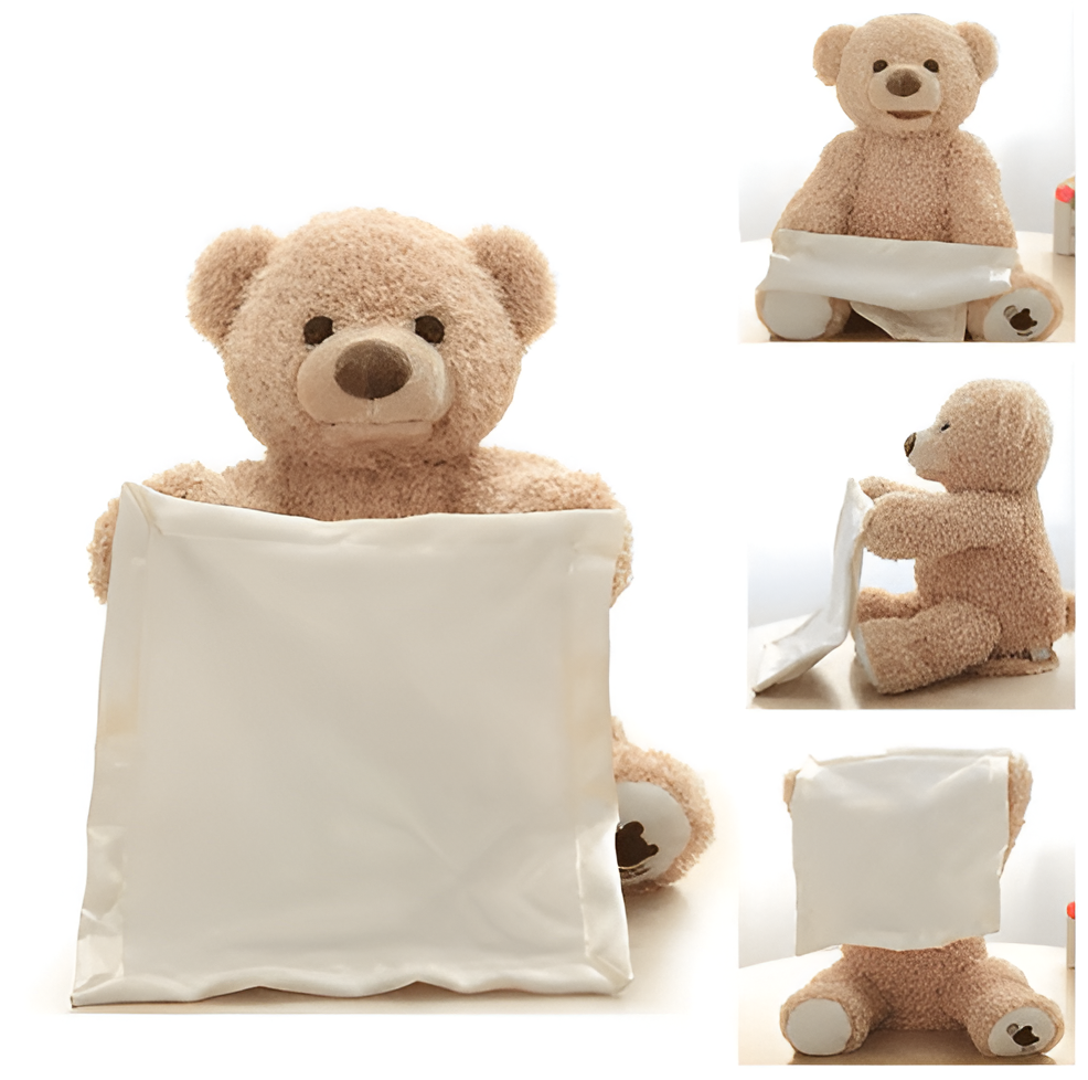 Peek-A-Boo Bear is de interactieve kiekeboe knuffel die je baby laat lachen en ontdekken