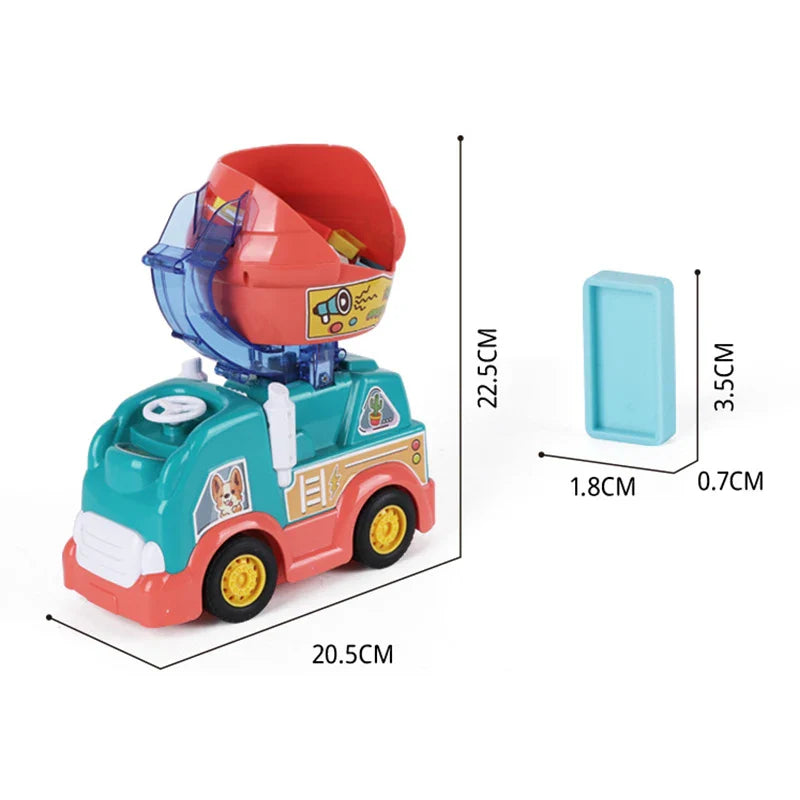 Bouw, leer en speel urenlang zonder schermen met de Build & Learn Domino Express: