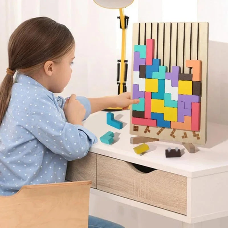 Totem Tower Houten Stapelpuzzel voor Uren Bouwplezier