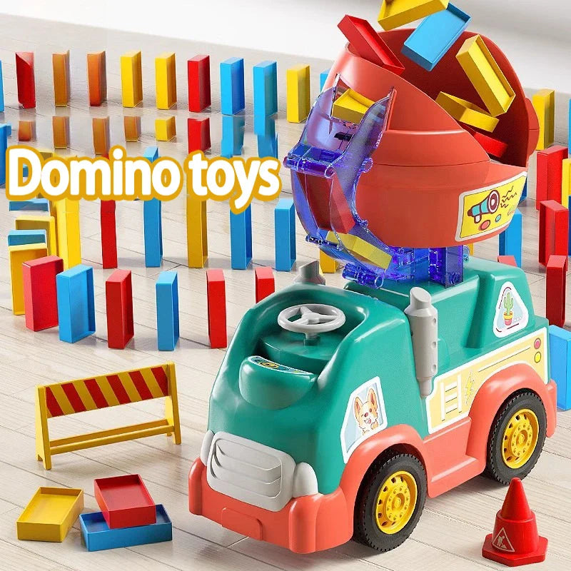 Bouw, leer en speel urenlang zonder schermen met de Build & Learn Domino Express:
