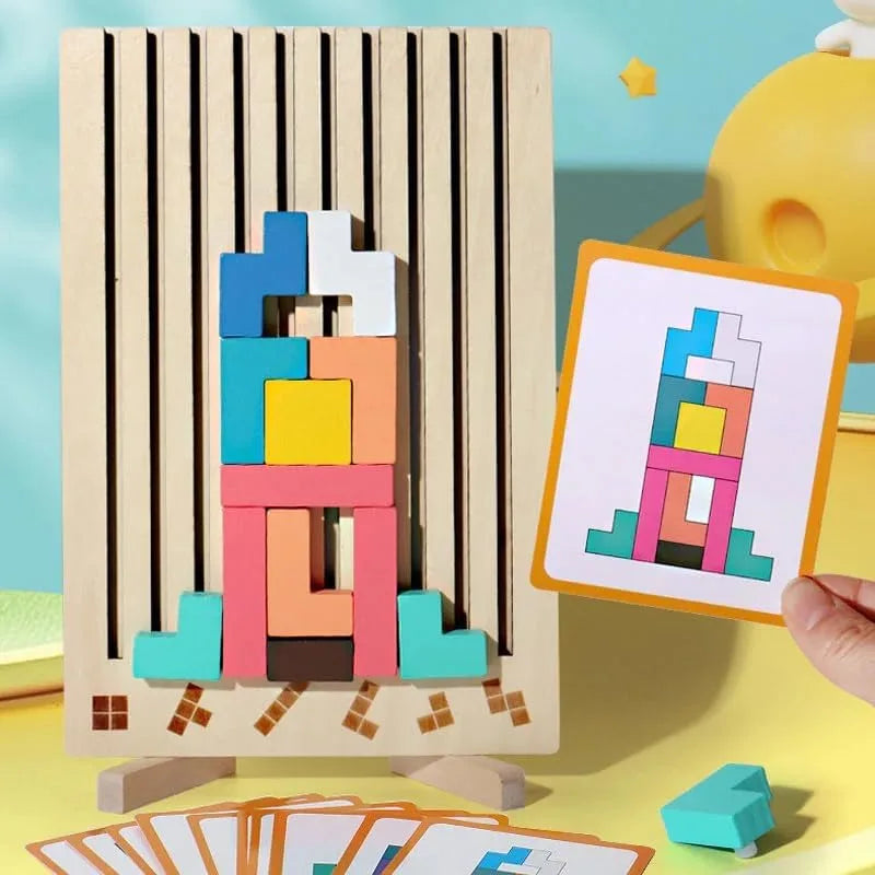 Totem Tower Houten Stapelpuzzel voor Uren Bouwplezier