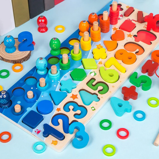 Stimuleer spelenderwijs de hersenontwikkeling met het Learn Board Montessori speelbord