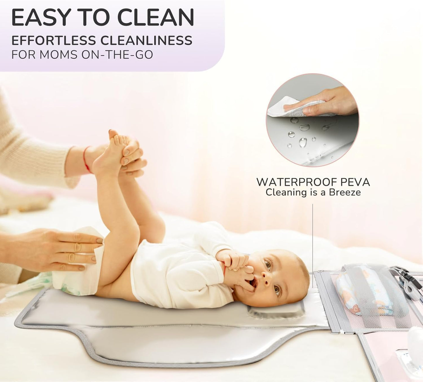 CozyClutch™ de luier verschoonmat voor onderweg