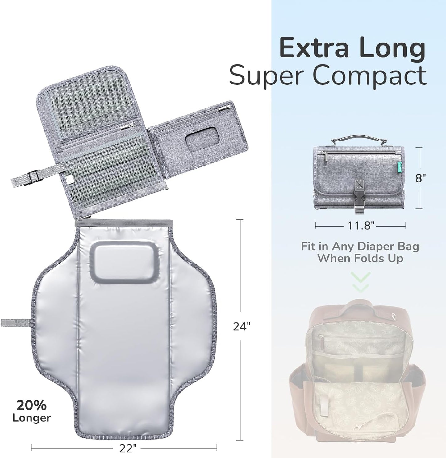 CozyClutch™ de luier verschoonmat voor onderweg