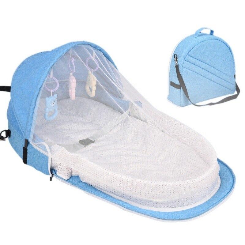 TravelNest Baby Reisbedje biedt een veilig en compact bedje voor je baby overal onderweg