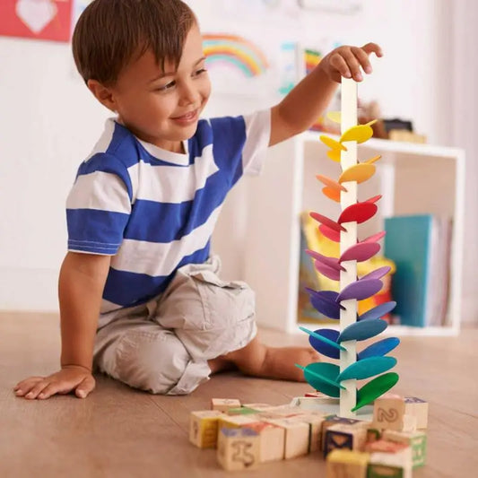 ColorMaze houten regenboogboom ontdek en leer kleuren spelenderwijs