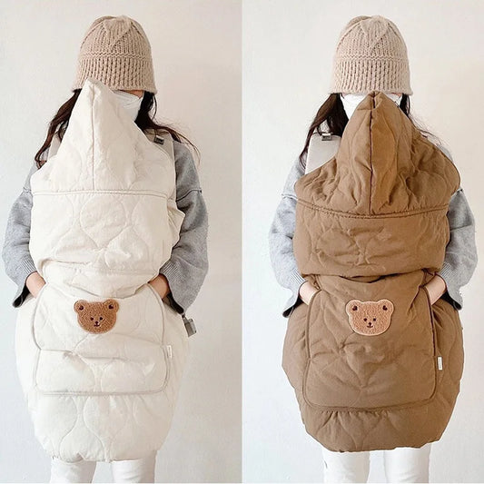 BearHug Autumn Winter Baby Deken houdt je baby warm en knus in de draagzak
