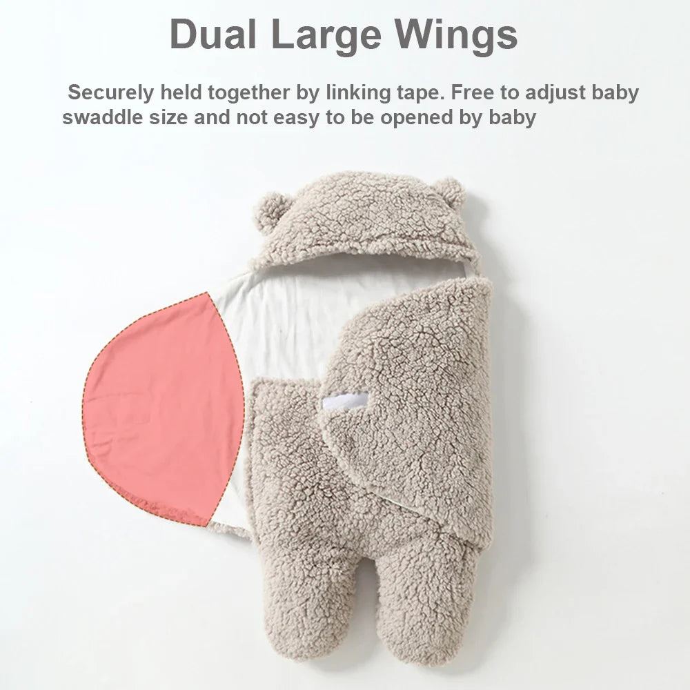 Laat je baby geborgen en comfortabel slapen met de SnuggleBoo Baby Wrap Blanket
