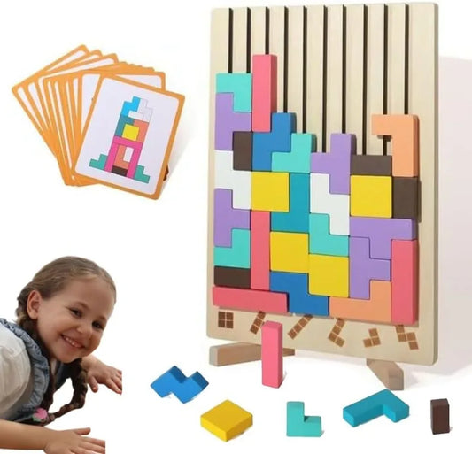 Totem Tower Houten Stapelpuzzel voor Uren Bouwplezier